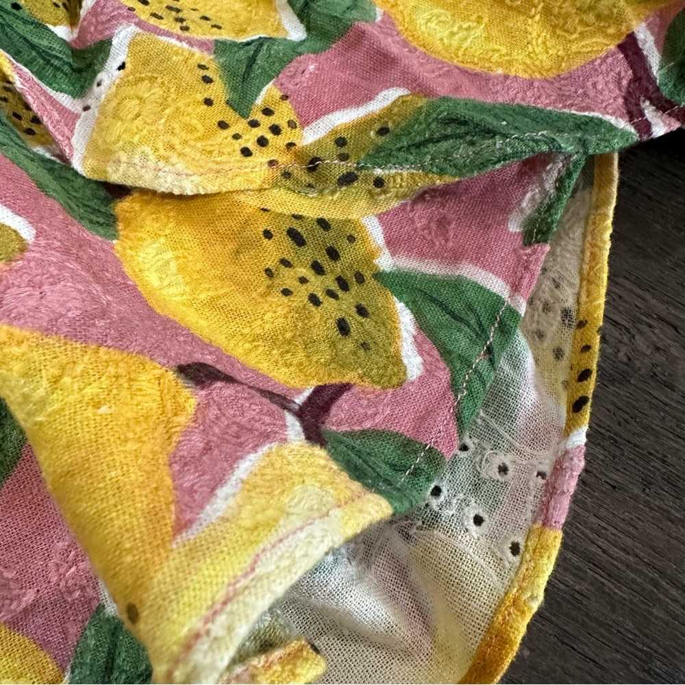 Farm Rio Lemon Print Top - Picture 5 of 13